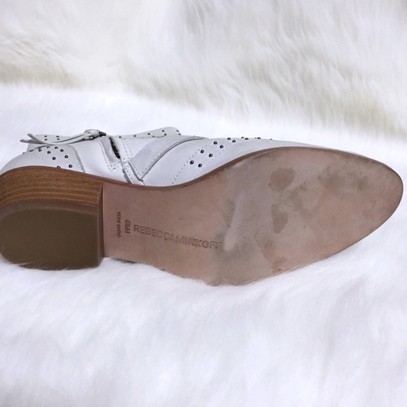 Rebecca Minkoff Addison Chalk Studded Ankle Boots - Picture 8 of 8